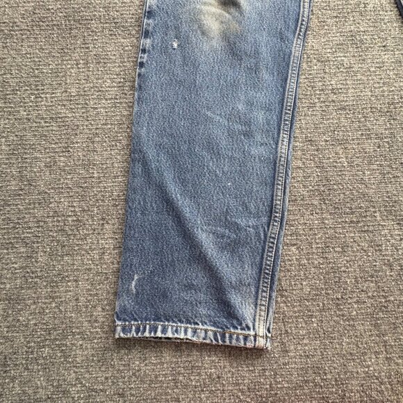 Levis 550 Jeans Mens 36x24 Blue Relaxed Fit Baggy Distressed Paint Splatter - Picture 8 of 16